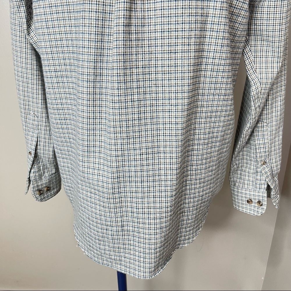 Vintage Mens Casual Plaid Flannel Shirt Size Small - Picture 13 of 16